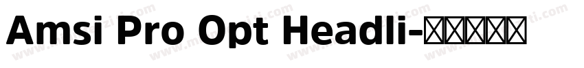 Amsi Pro Opt Headli字体转换